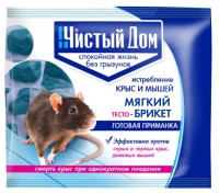 ЧД тесто-брикет /мягкий/ от крыс 100г/50шт 03-030